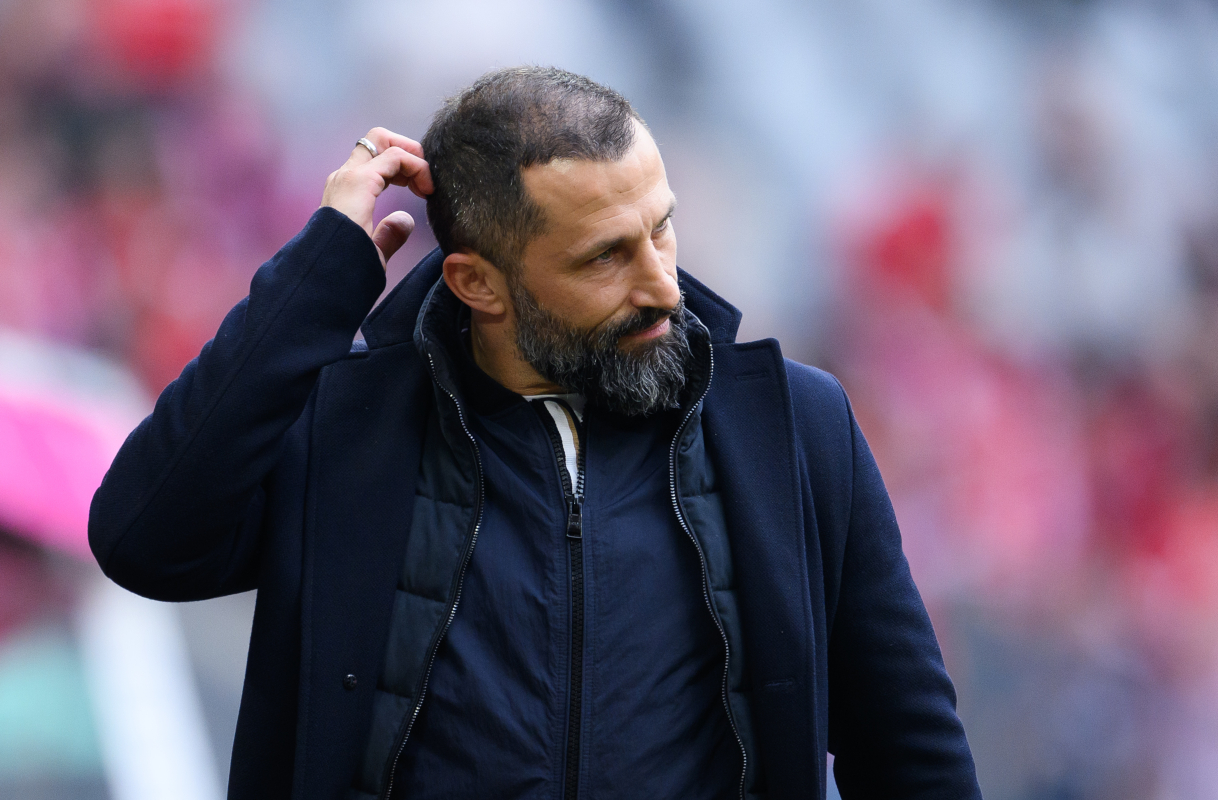 Juventus consider candidates for new director of sport 7 MUNICH, GERMANY - MAY 20: Hasan Salihamidzic, Sporting Director of FC Bayern Munich, looks on prior to the Bundesliga match between FC Bayern Mรผnchen and RB Leipzig at Allianz Arena on May 20, 2023 in Munich, Germany. (Photo by Matthias Hangst/Getty Images)