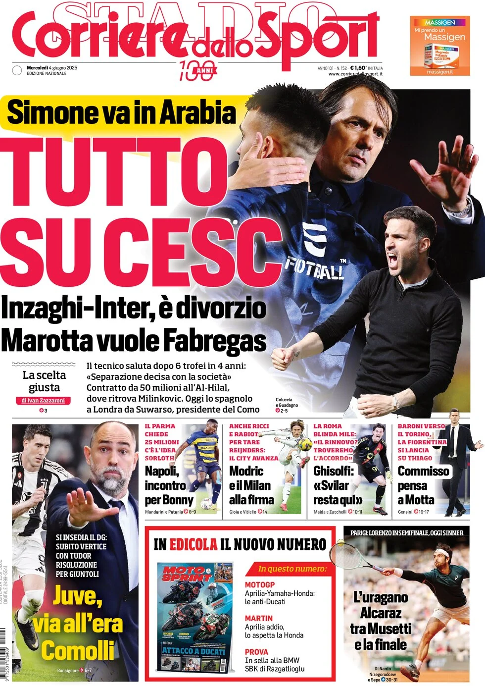 Today’s Papers – End of Inzaghi era, Modric signs for Milan 6 Today’s Papers – End of Inzaghi era, Modric signs for Milan 5
