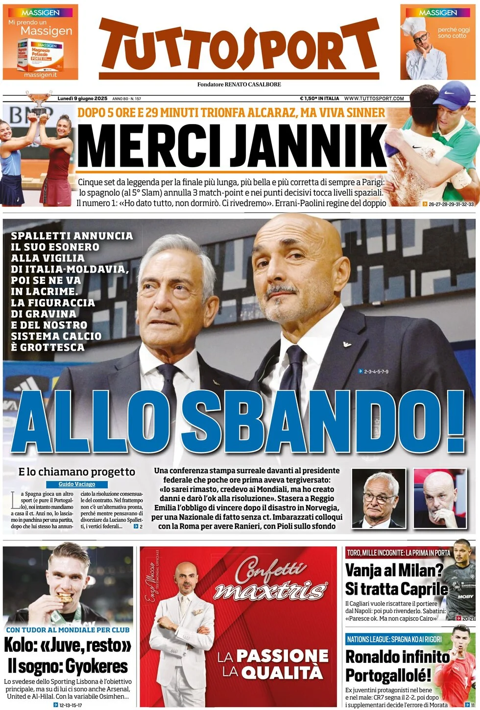 Today’s Papers – Ranieri for Italy, Spalletti cries 10 Today’s Papers – Ranieri for Italy, Spalletti cries 9