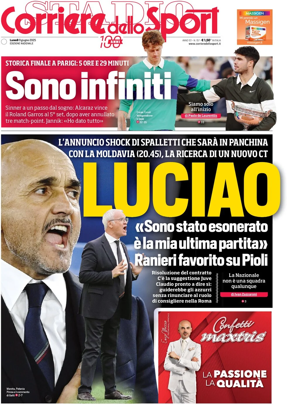 Today’s Papers – Ranieri for Italy, Spalletti cries 9 Today’s Papers – Ranieri for Italy, Spalletti cries 8
