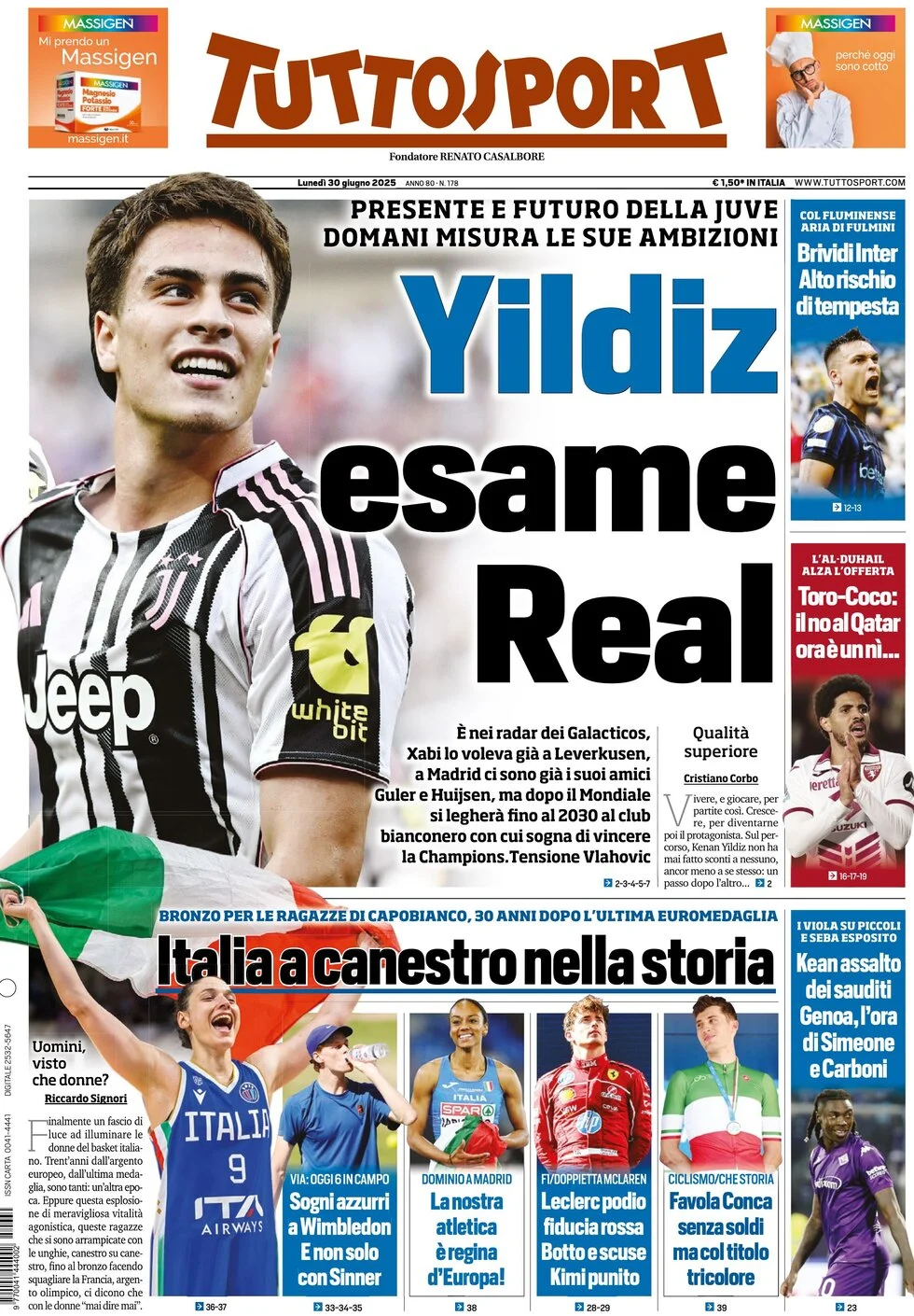 Today’s Papers – Inter want Leoni after Bonny, Real exam for Yildiz 10 Today’s Papers – Inter want Leoni after Bonny, Real exam for Yildiz 9