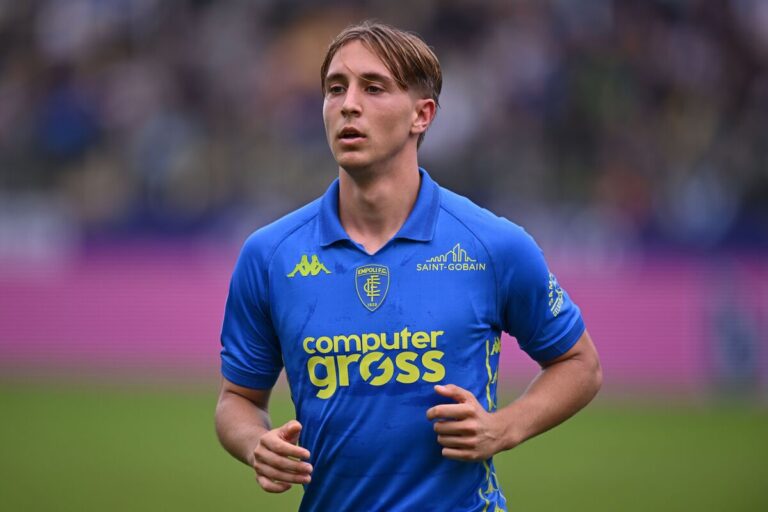 Jacopo Fazzini of Empoli FC during the Serie A match between Parma and Empoli at Stadio Ennio Tardini on October 27, 2024 in Parma, Italy. (Photo by Alessandro Sabattini/Getty Images) (Lazio and Napoli links)