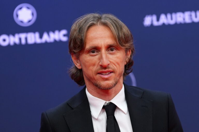 MADRID, SPAIN - APRIL 21: Luka Modrić poses at the Laureus World Sports Awards Madrid 2025 at Galería de Cristal on April 21, 2025 in Madrid, Spain. (Photo by Angel Martinez/Getty Images for Laureus)