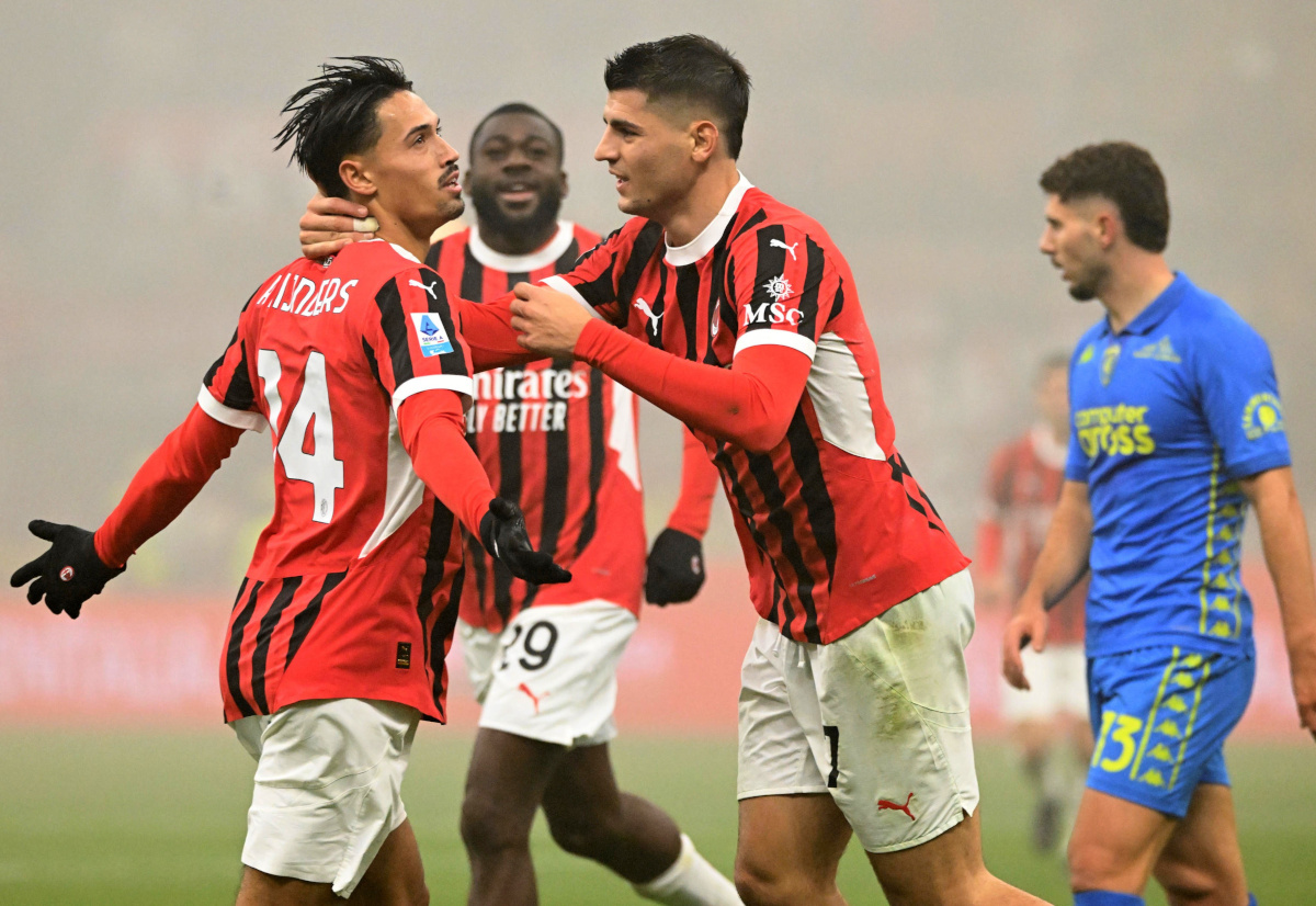 Morata hits out at Milan communication issues, praises Allegri and Tare 7 epa11750076 Milans Tijjani Reijnders (L) celebrates with teammates after scoring the 3-0 goal during the Italian Serie A soccer match between AC Milan and Empoli FC, in Milan, Italy, 30 November 2024. EPA-EFE/Daniel Dal Zennaro