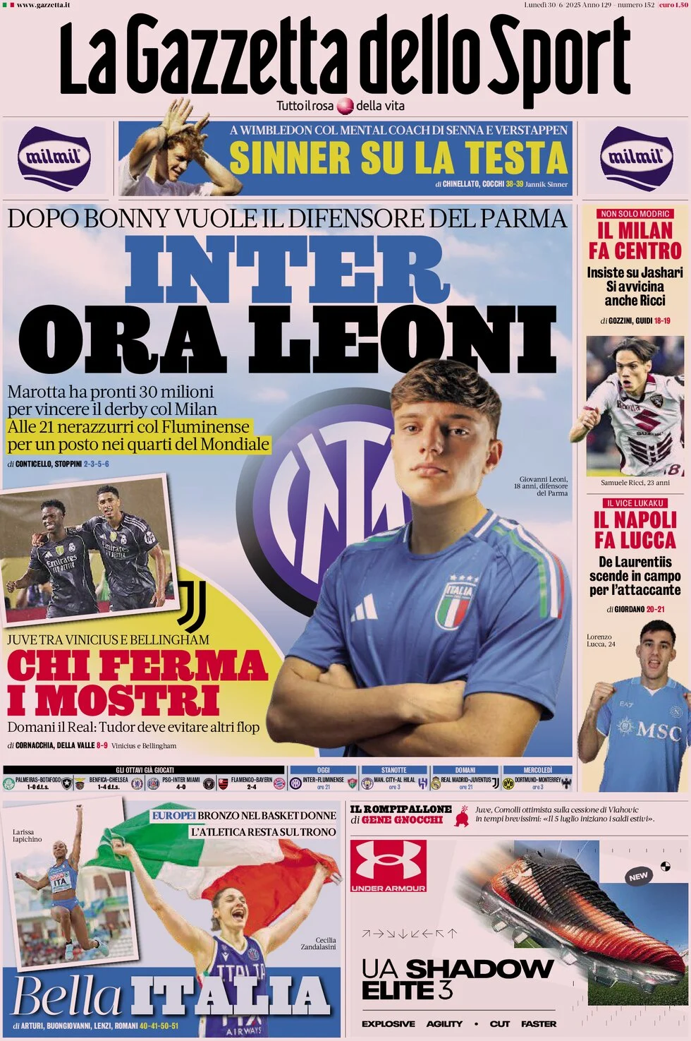 Today’s Papers – Inter want Leoni after Bonny, Real exam for Yildiz 8 Today’s Papers – Inter want Leoni after Bonny, Real exam for Yildiz 7
