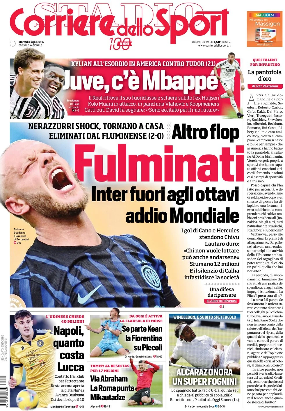Today’s Papers – New Inter flop, Lautaro’s accuse 6 Today’s Papers – New Inter flop, Lautaro’s accuse 5