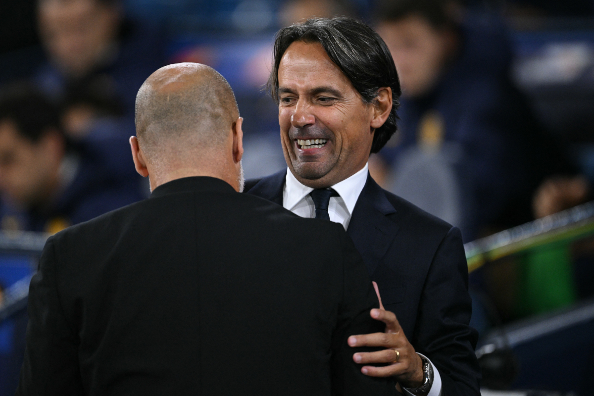 Inzaghi: Man City 3-4 Al-Hilal victory was ‘like climbing Everest with no oxygen’ 10 Manchester City's Spanish manager Pep Guardiola (L) and Inter Milan's Italian coach Simone Inzaghi (R) chat ahead of kick-off in the UEFA Champions League, league phase football match between Manchester City and Inter Milan at the Etihad stadium, in Manchester, north-west England, on September 18, 2024 (Photo by Oli SCARFF / AFP) (Photo by OLI SCARFF/AFP via Getty Images)