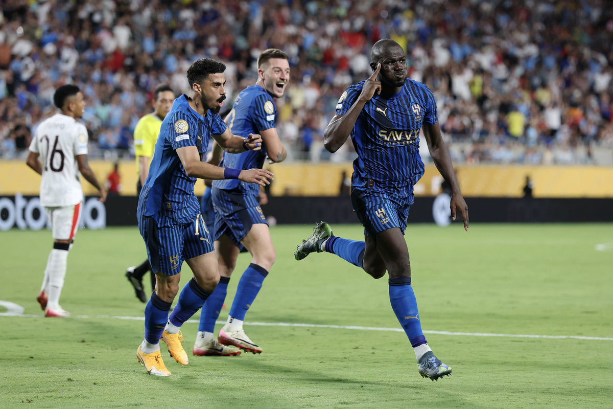 Inzaghi: Man City 3-4 Al-Hilal victory was ‘like climbing Everest with no oxygen’ 8 ORLANDO, FLORIDA - JUNE 30: Kalidou Koulibaly #3 of Al Hilal celebrates scoring his team's third goal with Ali Lajami #78 and Sergej Milinkovic-Savic #22 during the FIFA Club World Cup 2025 round of 16 match between Manchester City and Al-Hilal at Camping World Stadium on June 30, 2025 in Orlando, Florida. (Photo by Francois Nel/Getty Images)