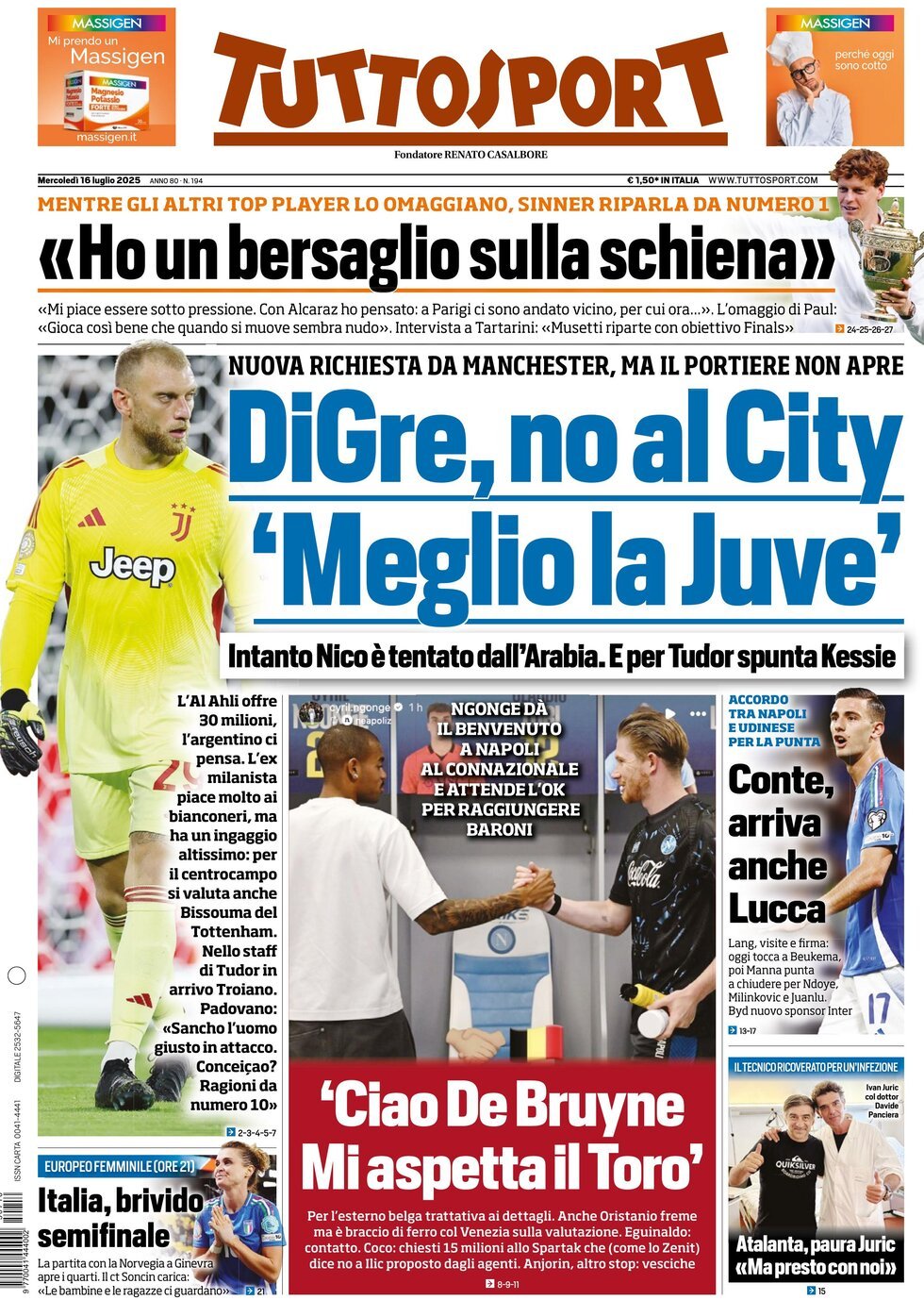 Today’s Papers – Inter want Lookman, Di Gregorio snubs Man City 7 Today’s Papers – Inter want Lookman, Di Gregorio snubs Man City 6