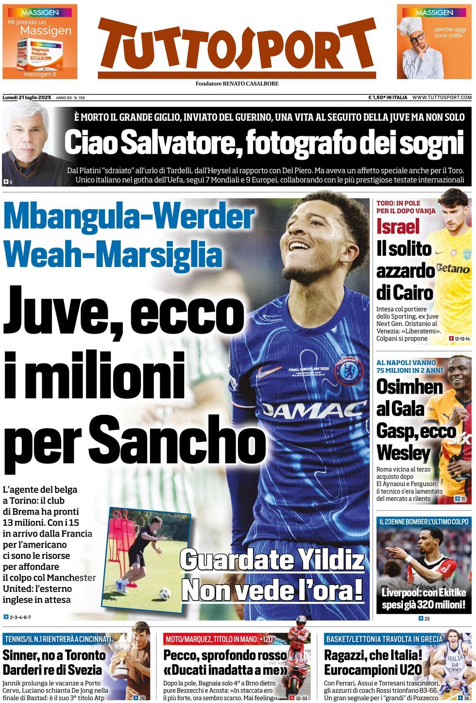 Today’s Papers – Osimhen farewell worth 90m, Allegri pushes for Milan signings 10 Today’s Papers – Osimhen farewell worth 90m, Allegri pushes for Milan signings 9