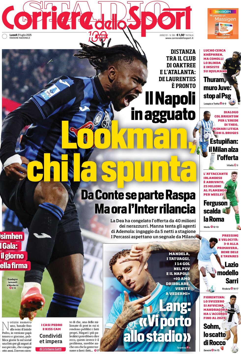 Today’s Papers – Osimhen farewell worth 90m, Allegri pushes for Milan signings 9 Today’s Papers – Osimhen farewell worth 90m, Allegri pushes for Milan signings 8