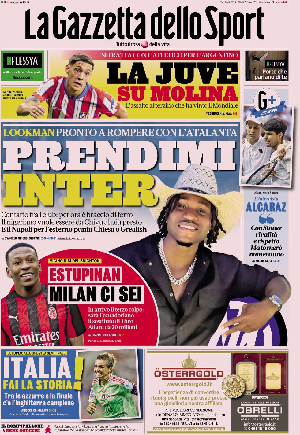 Today’s Papers – Kolo Muani risk, Lookman pushes for Inter move 8 Today’s Papers – Kolo Muani risk, Lookman pushes for Inter move 7