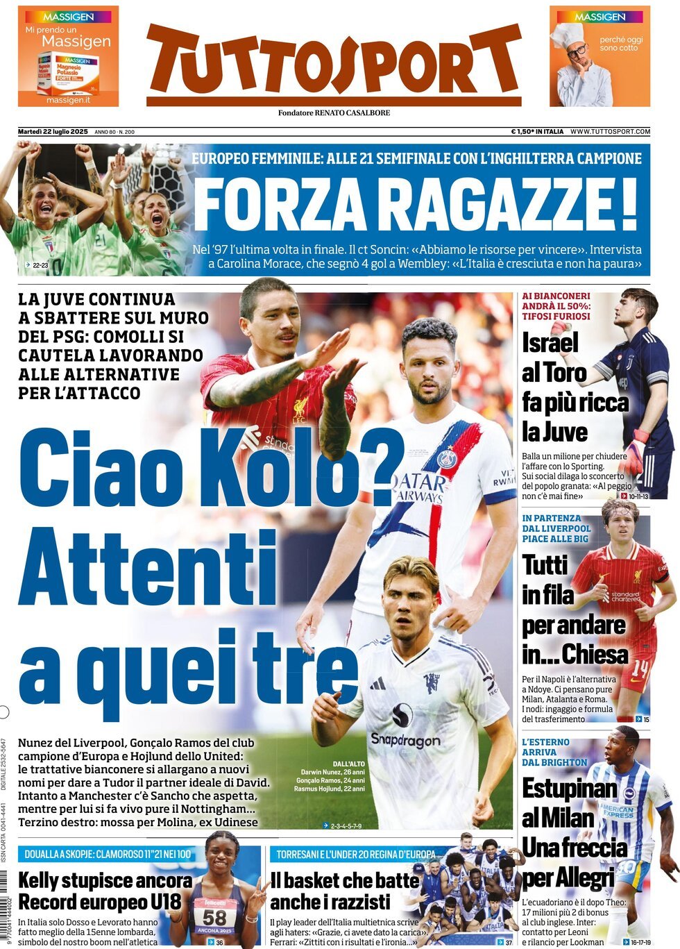 Today’s Papers – Kolo Muani risk, Lookman pushes for Inter move 10 Today’s Papers – Kolo Muani risk, Lookman pushes for Inter move 9