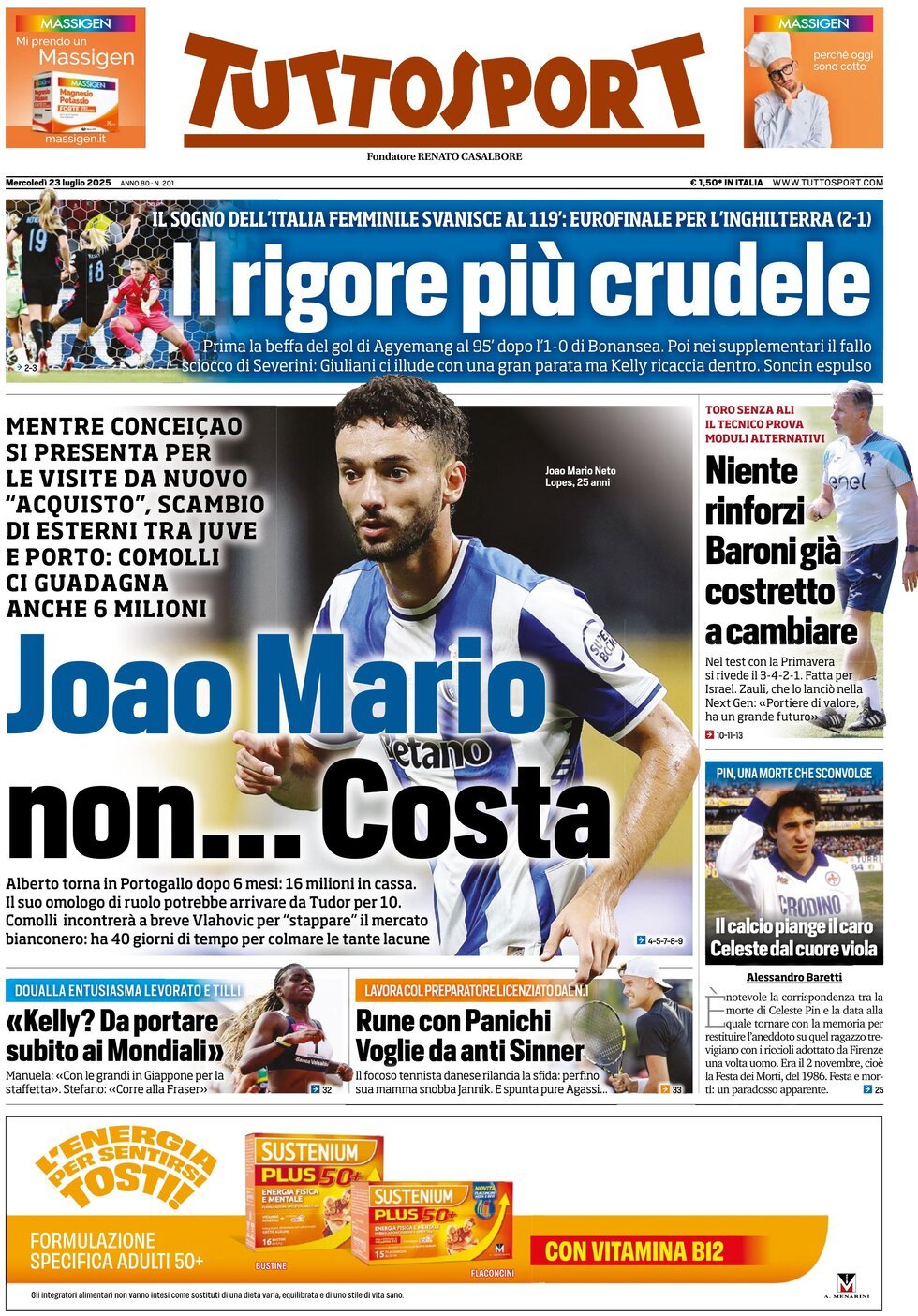 Today’s Papers – An arrow for Allegri, Conte has work to do 7 Today’s Papers – An arrow for Allegri, Conte has work to do 6