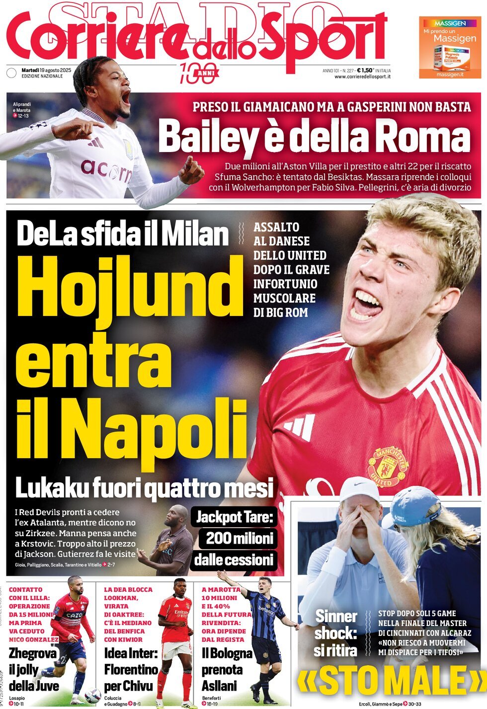 Today’s Papers: Lukaku changes everything, Hojlund open for Napoli, 6 Today’s Papers: Lukaku changes everything, Hojlund open for Napoli, 5