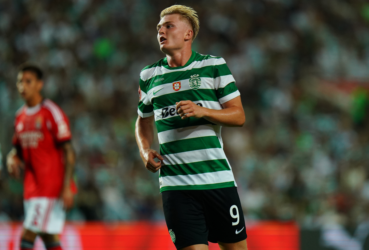 Harder is latest Milan candidate for centre-forward 4 FARO, PORTUGAL - JULY 31: Conrad Harder of Sporting CP during the Portuguese Super Cup match between Sporting CP and SL Benfica at Estadio Algarve on July 31, 2025 in Faro, Portugal. (Photo by Gualter Fatia/Getty Images)