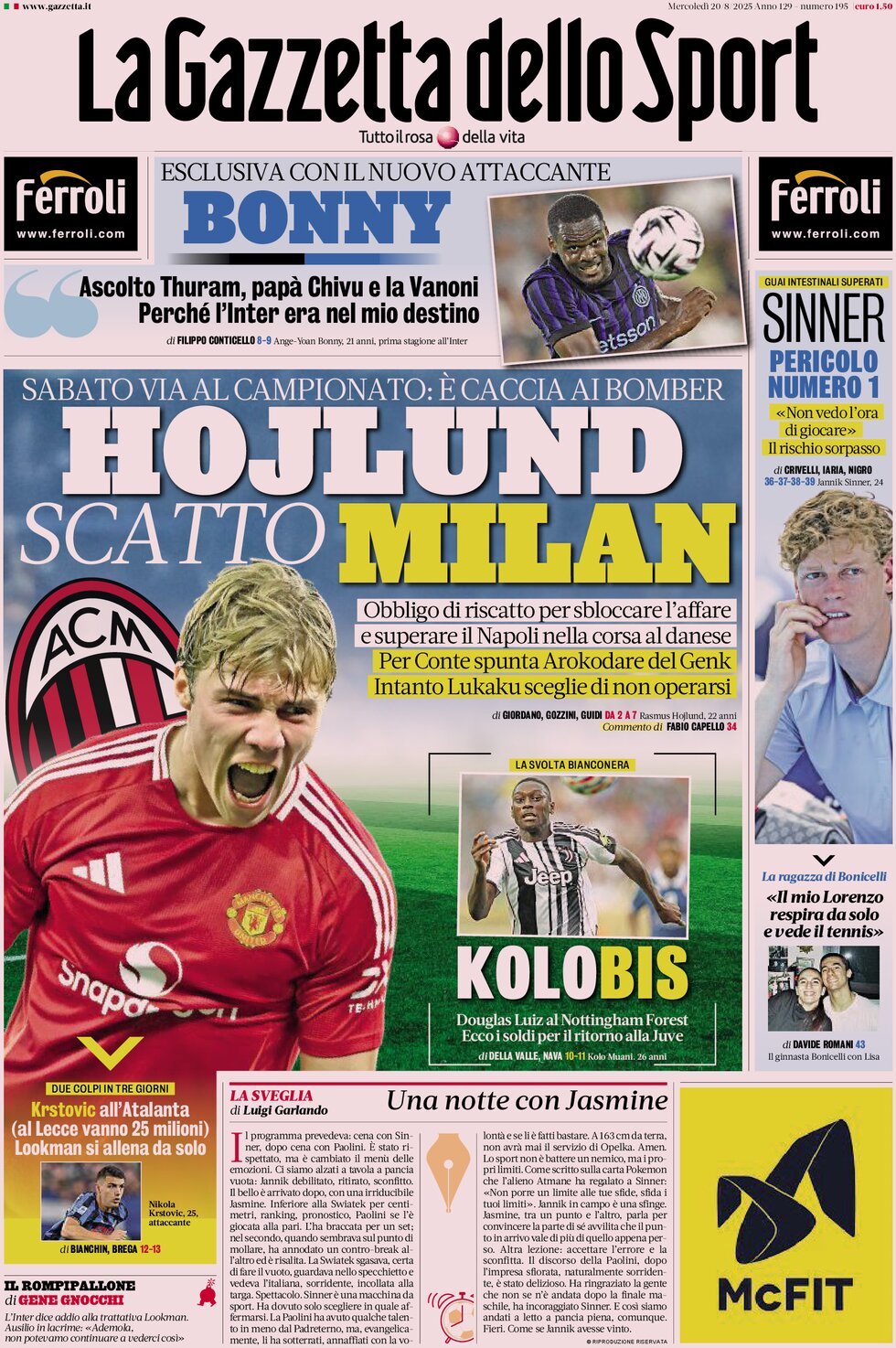 Today’s Papers – Milan and Napoli battle for Hojlund, Zhegrova agreement with Juventus 8 Today’s Papers – Milan and Napoli battle for Hojlund, Zhegrova agreement with Juventus 7