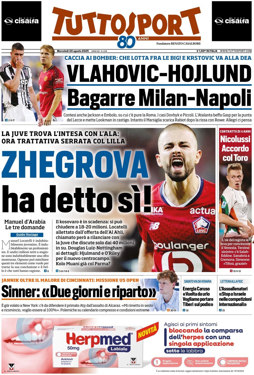 Today’s Papers – Milan and Napoli battle for Hojlund, Zhegrova agreement with Juventus 10 Today’s Papers – Milan and Napoli battle for Hojlund, Zhegrova agreement with Juventus 9