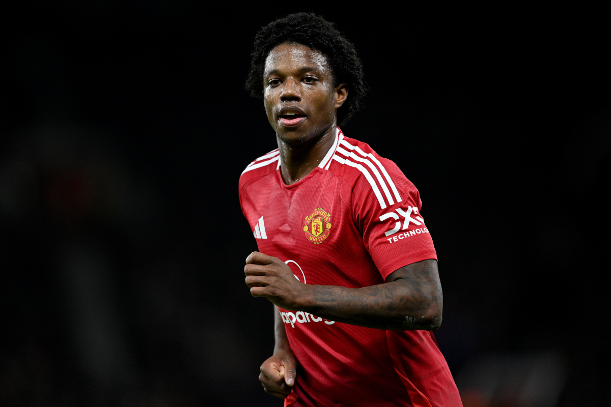 Hope for Serie A clubs as Man United aim to sell five players 10 MANCHESTER, ENGLAND - NOVEMBER 28: Tyrell Malacia of Manchester United looks on during the UEFA Europa League 2024/25 League Phase MD5 match between Manchester United and FK Bodo/Glimt at Old Trafford on November 28, 2024 in Manchester, England. (Photo by Justin Setterfield/Getty Images)