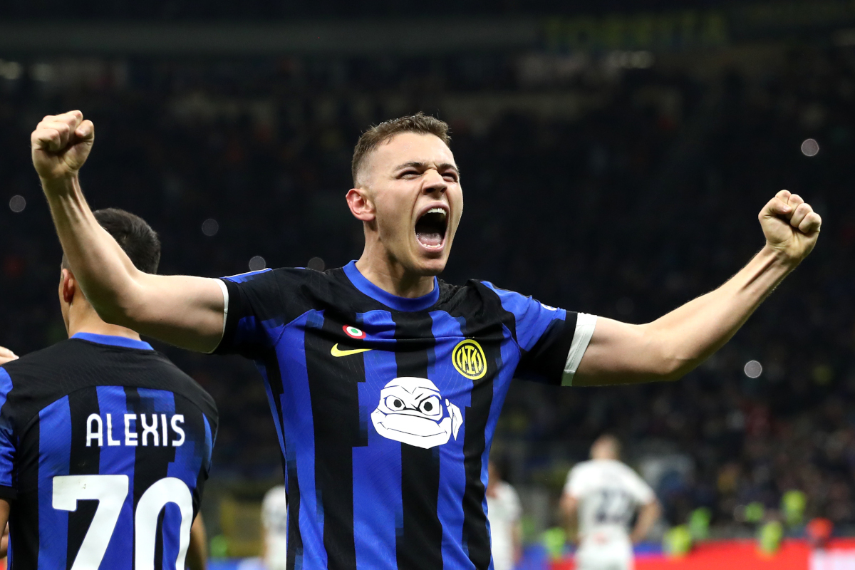 Asllani has chosen Torino and can leave Inter 4 MILAN, ITALY - MARCH 04: Kristjan Asllani of FC Internazionale celebrates scoring his team's first goal during the Serie A TIM match between FC Internazionale and Genoa CFC - Serie A TIM at Stadio Giuseppe Meazza on March 04, 2024 in Milan, Italy. (Photo by Marco Luzzani/Getty Images)