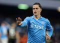 NAPLES, ITALY - DECEMBER 29: Giacomo Raspadori of Napoli during the Serie A match between Napoli and Venezia at Stadio Diego Armando Maradona on December 29, 2024 in Naples, Italy. (Photo by Francesco Pecoraro/Getty Images)