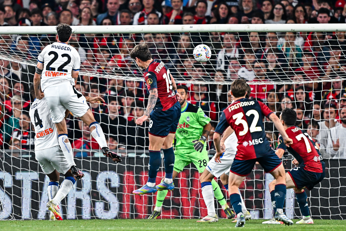 Pinamonti turned down Leeds United, but Atalanta now interested 4 GENOA, ITALY - MAY 17: Andrea Pinamonti of Genoa (center) scores a goal during the Serie A match between Genoa and Atalanta at Stadio Luigi Ferraris on May 17, 2025 in Genoa, Italy. (Photo by Simone Arveda/Getty Images)