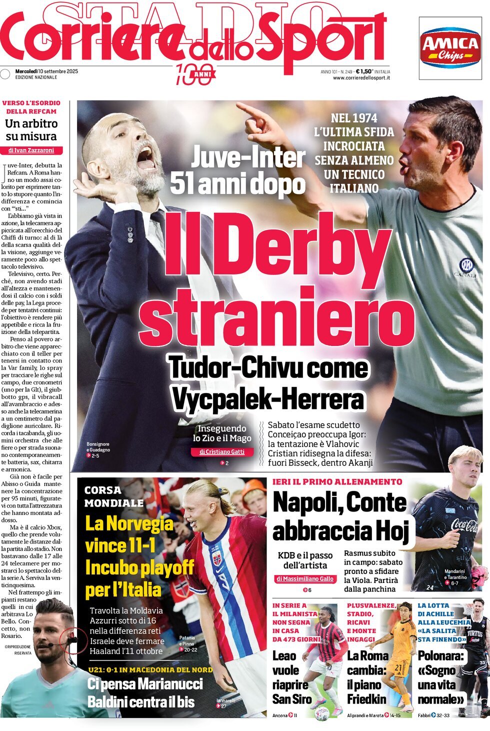 Today’s Papers – Italy World Cup playoff nightmare, David’s dream 8