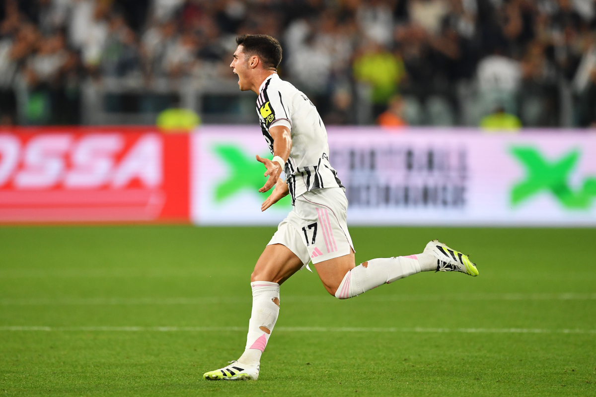 Serie A | Juventus 4-3 Inter: Adzic decides insane Derby d’Italia 112 TURIN, ITALY - SEPTEMBER 13: Vasilije Adzic of Juventus celebrates scoring his team's fourth goal during the Serie A match between Juventus FC and FC Internazionale at Allianz Stadium on September 13, 2025 in Turin, Italy. (Photo by Valerio Pennicino/Getty Images)