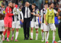 TURIN, ITALY - SEPTEMBER 13: Igor Tudor, Head Coach of Juventus, celebrates with Kenan Yildiz after the team's victory in the Serie A match between Juventus FC and FC Internazionale at Allianz Stadium on September 13, 2025 in Turin, Italy. (Photo by Valerio Pennicino/Getty Images)