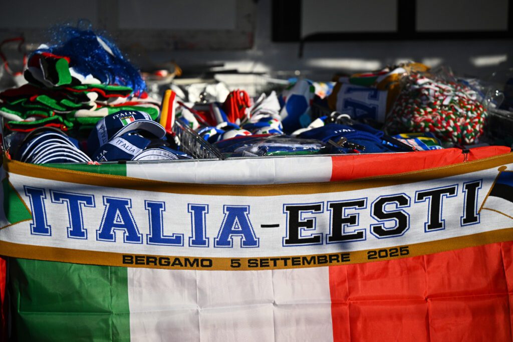 BERGAMO, ITALY - SEPTEMBER 05: General view outside the stadium prior to the FIFA World Cup 2026 qualifier match between Italy and Estonia at Stadio di Bergamo on September 05, 2025 in Bergamo, Italy. (Photo by Mattia Ozbot/Getty Images)