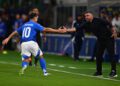 Raspadori: ‘Gattuso slaps were genuine, I got one on the back of the neck’ 10 BERGAMO, ITALY - SEPTEMBER 05: Giacomo Raspadori of Italy celebrates with teammates after scoring his team's third goal during the FIFA World Cup 2026 qualifier match between Italy and Estonia at Stadio di Bergamo on September 05, 2025 in Bergamo, Italy. (Photo by Mattia Ozbot/Getty Images)