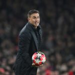 LONDON, ENGLAND - JANUARY 22: Fabio Cannavaro, Head Coach of GNK Dinamo, looks on during the UEFA Champions League 2024/25 League Phase MD7 match between Arsenal FC and GNK Dinamo at Emirates Stadium on January 22, 2025 in London, England. (Photo by Justin Setterfield/Getty Images)