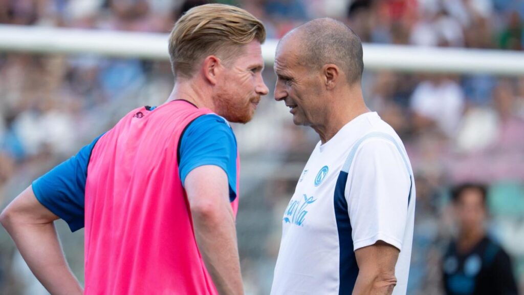 «Kevin, Kevin!»: De Bruyne non si gira, Allegri ribolle. E per Venezia avvisa il Napoli: «Senza umiltà usciamo con le ossa rotte» 9 «Kevin, Kevin!»: De Bruyne non si gira, Allegri ribolle. E per Venezia avvisa il Napoli: «Senza umiltà usciamo con le ossa rotte»